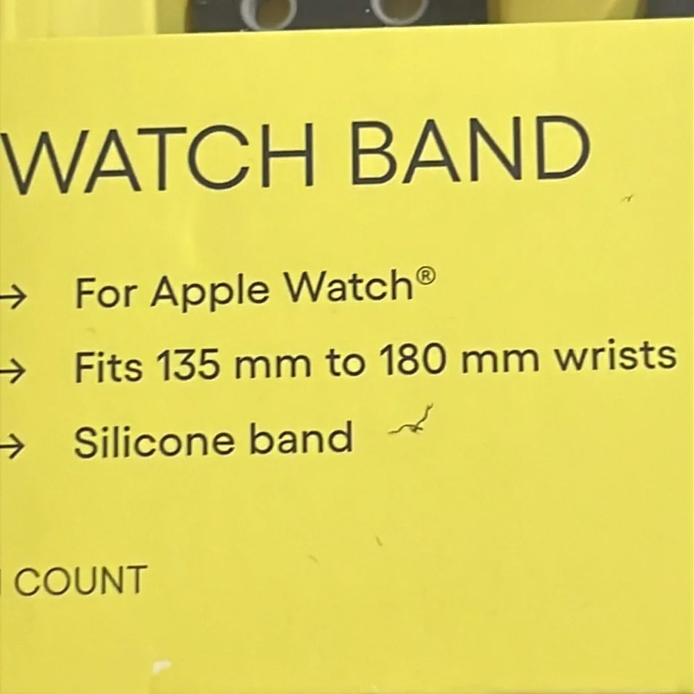 NIB NWT All in Motion Apple Watchfits 135-180mm sport band Unisex black /gray